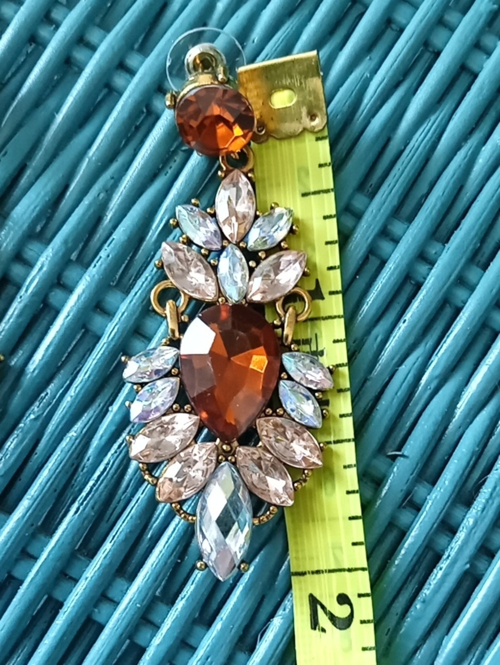 Formal Rhinestone Earrings - Picture 6 of 6